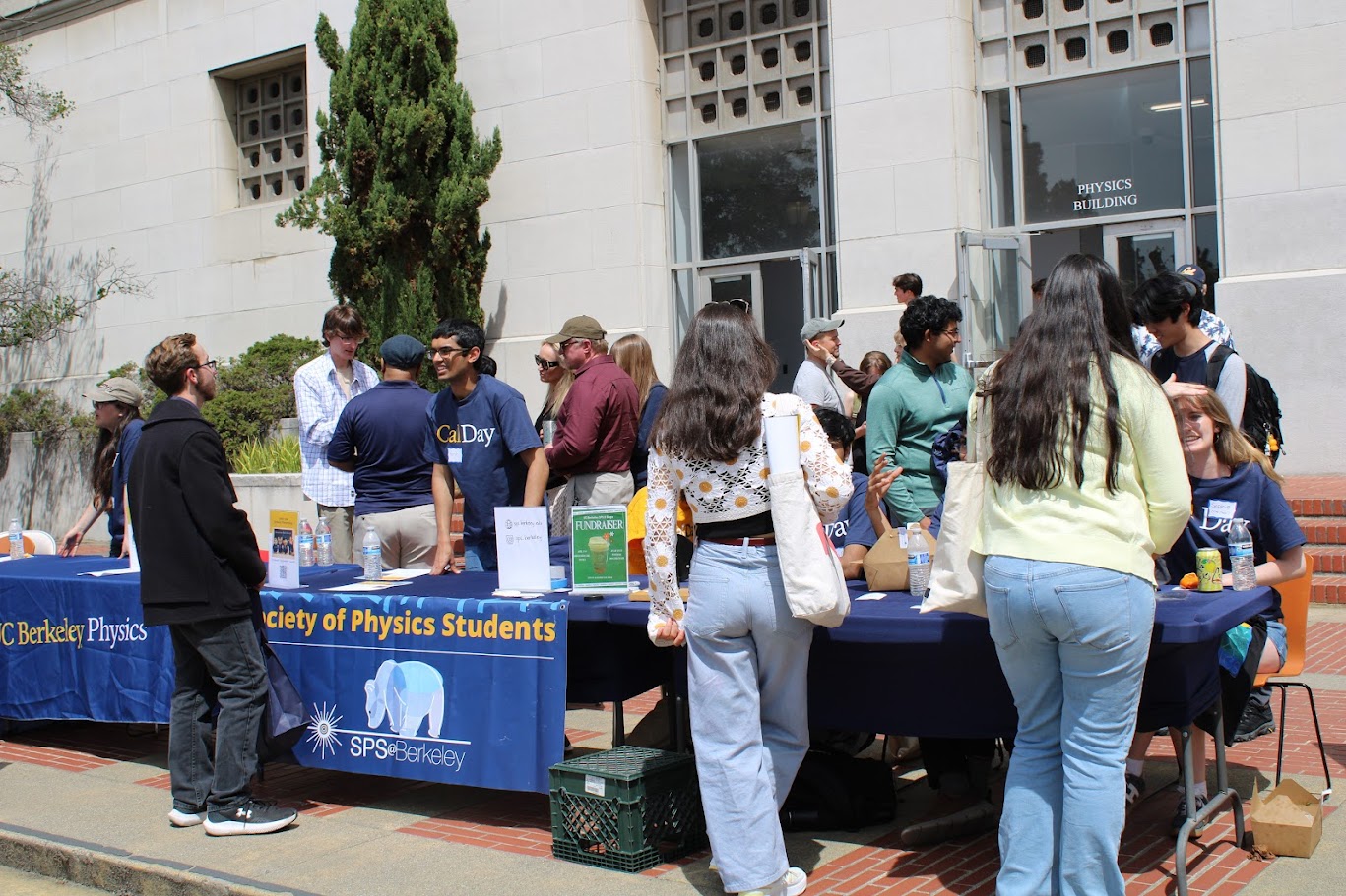 Berkeley Society for Physics Students members together at Cal Day